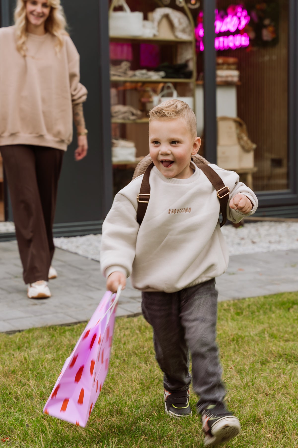 Babyccino trui kleur Havermout