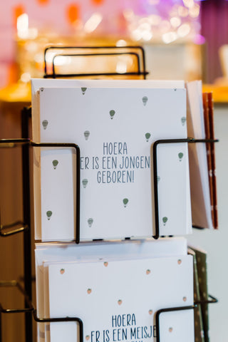 Kaartje Hoera een jongen geboren!