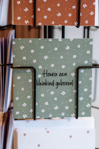 Kaartje Hoera een kleinkind geboren!