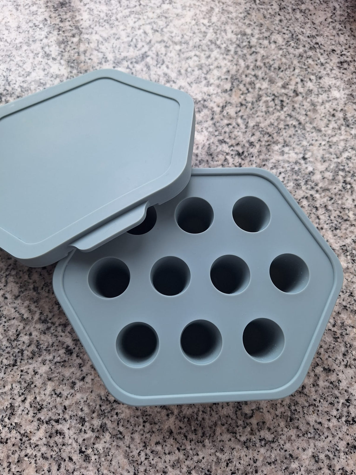 Diepvrieshouder met fruitspeen kleur blauw